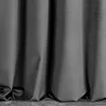 Zasłona szyta na taśmie 5 cm ENYA grafitowa z miękkiej półmatowej tkaniny welwetowej