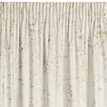Zasłona kremowa zdobiona lśniącym marmurkiem z welwetowej tkaniny 140x270 taśma DORI Eurofirany