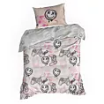 Pościel dziecięca 140x200 cm bawełniana kolor biały, różowy zdobiona fantazyjnym nadrukiem Design 91 Eurofirany