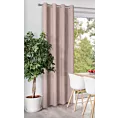 Zasłona różowa z tkaniny welurowej 420x260 cm przelotka - Dora Eurofirany