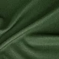 Poszewka szyta ciemnozielona z tkaniny z dodatkiem połyskującej nici, z widocznym ozdobnym splotem