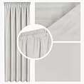 Zasłona jasnoszara z tkaniny welurowej 420x260 cm tunel Dora Eurofirany