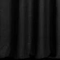 Zasłona szyta na taśmie fala czarna z tkaniny w stylu ekologicznym