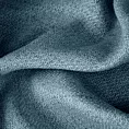 Zasłona szyta na taśmie 5 cm ciemnoniebieska z tkaniny o naturalnym splocie z efektem melanżu