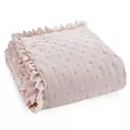 Narzuta pudrowa 220x240 cm obszyta falbaną pikowana techniką hot press LIBI 3 EUROFIRANY CLASSIC