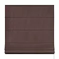 Roleta rzymska LUXOR brązowa z eleganckiej lśniącej tkaniny o drobnym splocie