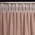Zasłona pudrowo różowa z matowego welwetu 140x270 taśma AIR Diva Line Eurofirany
