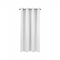 Zasłona biała zaciemniająca gładka półmatowa 140x175 cm przelotka LOGAN Eurofirany