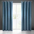 Zasłona ciemnoniebieska z matowego welwetu 140x250 cm przelotka ADELLE Diva Line Eurofirany