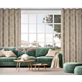 Zasłona beżowa z tkaniny szenilowej 135x250 przelotka ALETA Eurofirany