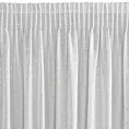 Firana biała z szampańskim nieregularnym wzorem 140x270 cm taśma ROXI Eurofirany