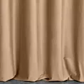 Zasłona szyta na taśmie fala jasnobrązowa z miękkiej półmatowej tkaniny welwetowej
