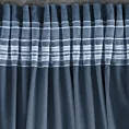 Zasłona granatowa z tkaniny welwetowej 140x270 cm taśma ROSA Design 91 Eurofirany