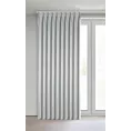 Zasłona srebrna z 100% zaciemniającej tkaniny typu blackout 125x270 cm system flex - NELISA Eurofirany