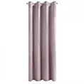 Zasłona pudrowy róż z tkaniny welwetowej 140x250 cm przelotka ROSA Design 91 Eurofirany