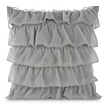 Poszewka na poduszkę 45x45 cm z bawełny z falbanami stalowa DAISY Eurofirany