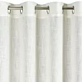 Zasłona naturalna o widocznym i naturalnym splocie z domieszką lnu  140x250 cm przelotki - ELINA Eurofirany