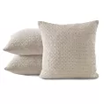 Poszewka na poduszkę 45x45 cm o strukturze lnu kremowa ELFI Eurofirany