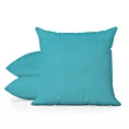 Poszewka szyta ENYA turkusowa z miękkiej półmatowej tkaniny welwetowej