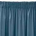 Zasłona niebieska z gładkiego welwetu 140x270 taśma SIBEL Pierre Cardin Eurofirany