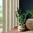 Zasłona jasnobeżowa z tkaniny welurowej 420x260 cm przelotka - Dora Eurofirany