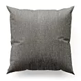 Poszewka szyta popielata z tkaniny melanżowej przetykanej błyszczącą nicią