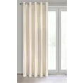 Zasłona jasnobeżowa z ekskluzywnego matowego welwetu 140x250 cm przelotka VILLA Eurofirany
