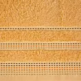 Ręcznik kąpielowy 50x90 cm bawełniany kolor jasnopomarańczowy z ozdobnym stębnowaniem 500 g/m2 POLA Eurofirany