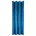 Zasłona granatowa z połyskiem, welwetowa 140x250 cm przelotka SAMANTA Eurofirany