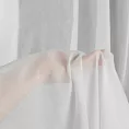 Firana szyta na flexach biała półprzezroczysta, matowa, o niestandardowej wysokości 360cm, z tkaniny typu batyst, wykończona obciążnikiem