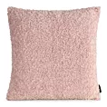 Poszewka na poduszkę 50x50 cm z miękkiej tkaniny barankowej pudrowa BUKLA Eurofirany