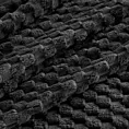 Koc  200x220 cm czarny bardzo miękki w dotyku z wytłaczanym wzorem 3D CINDY 6 DESIGN 91 Eurofirany