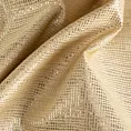 Roleta rzymska JULIETT złota z eleganckiej połyskującej tkaniny przetykanej lureksową nicią