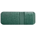 Ręcznik do rąk 50x90 cm bawełniany kolor ciemnozielony z welwetową bordiurą 500 g/m2 JESSI Eurofirany