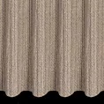 Firana szyta na taśmie 8 cm jasnobrązowa siatka w stylu eko z efektem melanżu wykończona obciążnikiem