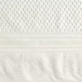 Ręcznik kąpielowy 50x90 cm bawełniany kolor kremowy zdobiony subtelnymi paseczkami 500 g/m2 DAVOS Eurofirany