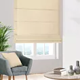 Roleta rzymska ENYA jasnozłota z miękkiej półmatowej tkaniny welwetowej
