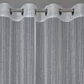 Dekoracja okienna szara o ozdobnym splocie w formie siatki 140x250 cm przelotka TAMARA Eurofirany