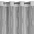Firana srebrna zdobiona aplikacją 140x250 cm przelotka ALENI Eurofirany