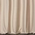 Zasłona szyta na taśmie fala beżowa z miękkiej półmatowej tkaniny welwetowej