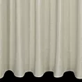 Zasłona szyta na taśmie fala kremowa z miękkiej tkaniny welwetowej z efektem kreszowania, wykończona obciążnikiem