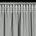 Zasłona jasnoszara z tkaniny welwetowej, troczek w zestwie 140x300 cm taśma v ANTARA Eurofirany