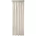 Zasłona beżowa z gładkiego welwetu 140x270 cm taśma SIBEL Pierre Cardin Eurofirany