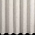 Zasłona szyta na taśmie fala beżowa z grubszej etaminy, matowa