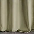 Zasłona szyta na taśmie fala ENYA ciemnobeżowa z miękkiej półmatowej tkaniny welwetowej