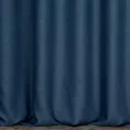 Zasłona szyta na taśmie fala granatowa z gładkiej, przyjemnej w dotyku tkaniny z efektem melanżu