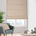 Roleta rzymska beżowa z miękkiej półmatowej tkaniny welwetowej