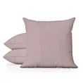 Poszewka szyta ENYA pudrowo różowa z miękkiej półmatowej tkaniny welwetowej