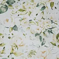 Pościel 220x200 cm bawełniana kolor biały, zielony w kwiaty SONIA 35 Eurofirany