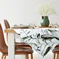 Bieżnik na stół 85x85 cm welwetowy ELLEN zdobiony nadrukiem liści monstery DESIGN 92